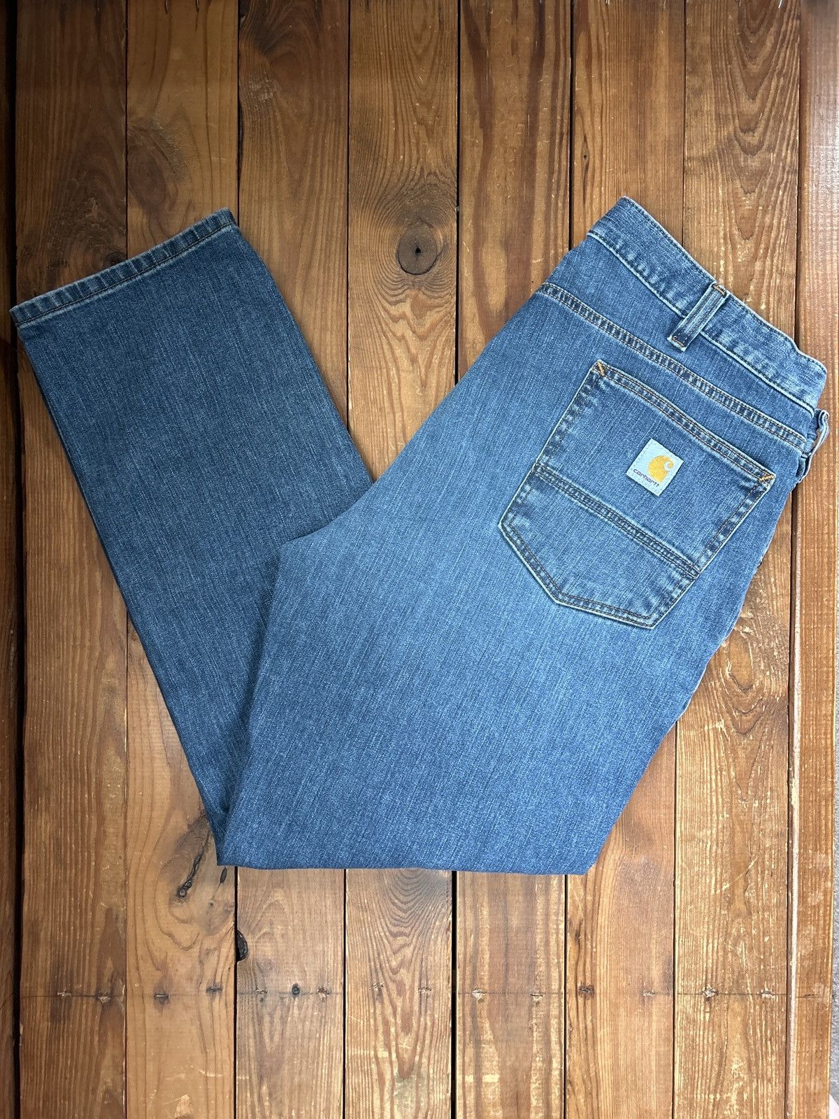 Carhartt × Vintage Carhartt Blue Denim Jeans Size US 38 / EU 54 - 1 Thumbnail