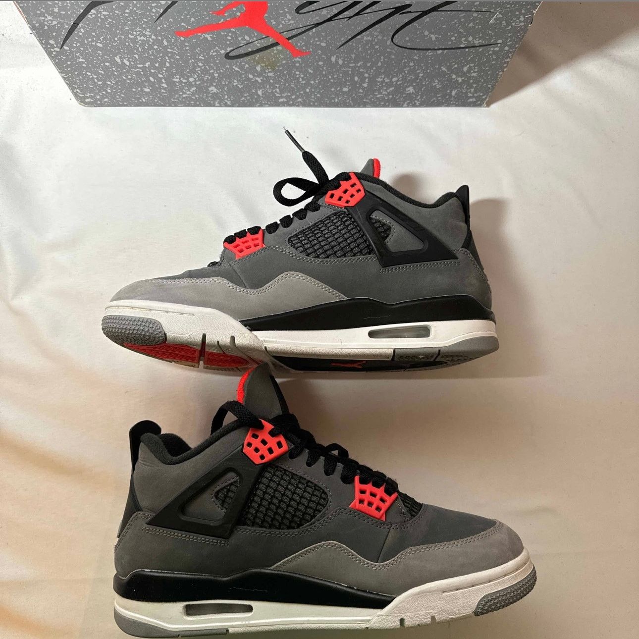 Jordan Brand × Nike Size 8 - Nike Air Jordan 4 Retro Infrared Men's Shoes Size US 8 / EU 41 - 3 Thumbnail
