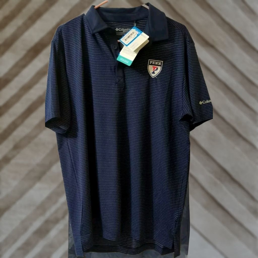 Vintage Columbia Polo Shirt Mens L Blue Short Sleeve NWT Size US L / EU 52-54 / 3 - 1 Thumbnail