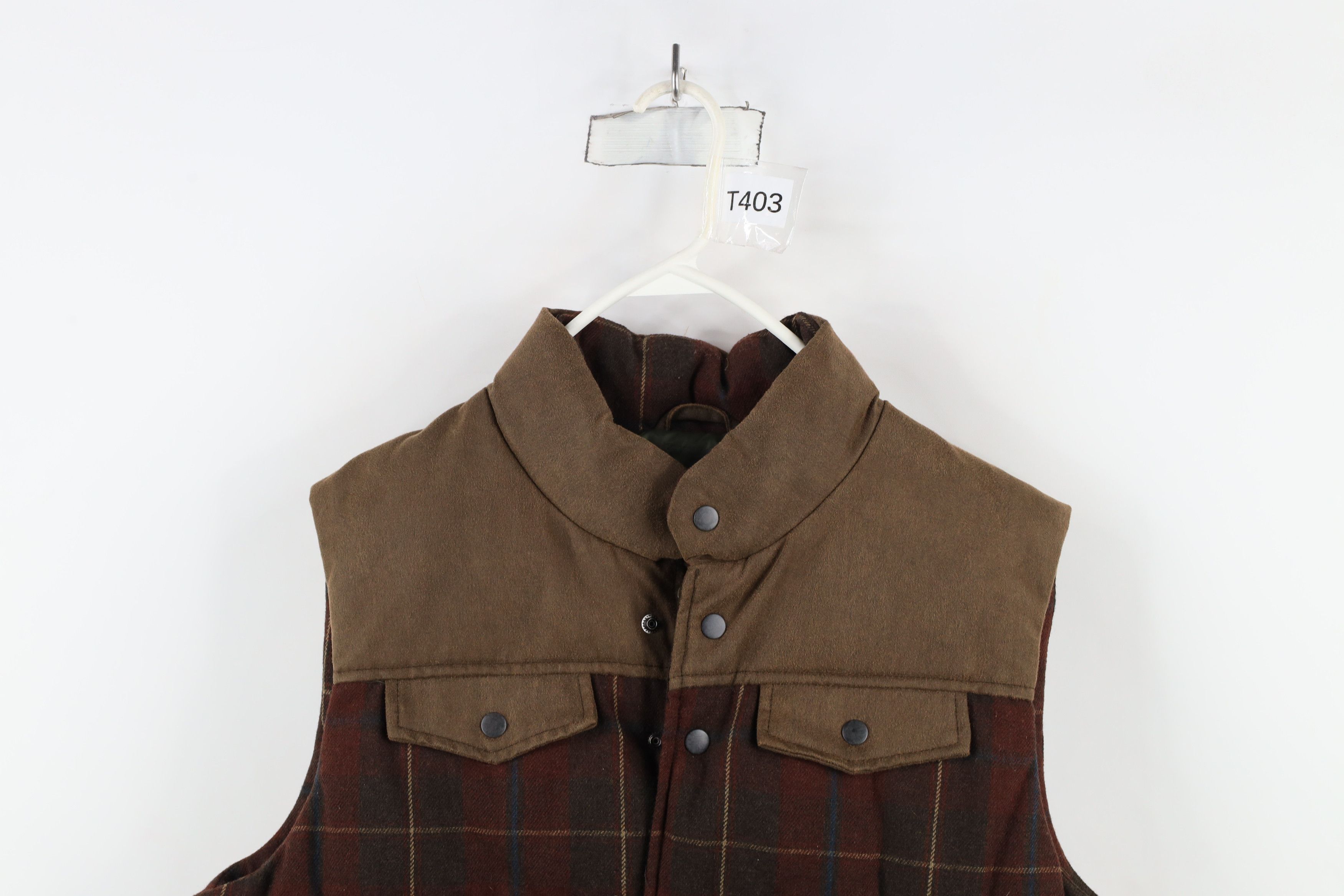 Vintage Vintage 90s Streetwear Full Button Puffer Vest Jacket Plaid Size US L / EU 52-54 / 3 - 2 Thumbnail