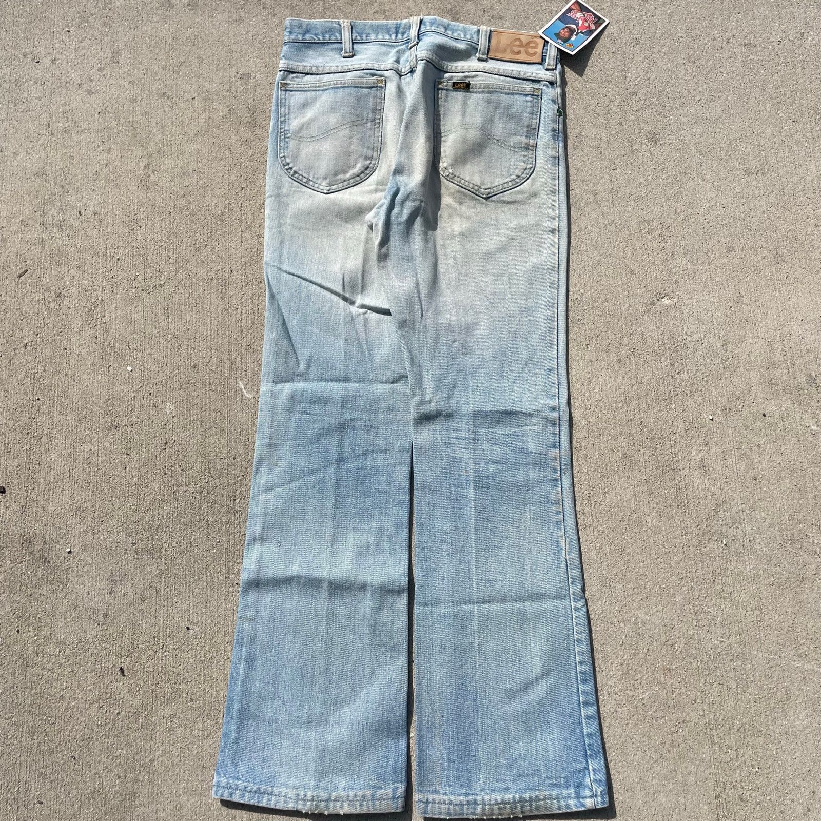 Lee Lee Riders Flare Jeans Light Wash Faded Denim Talon 32x32 Size US 32 / EU 48 - 1 Thumbnail
