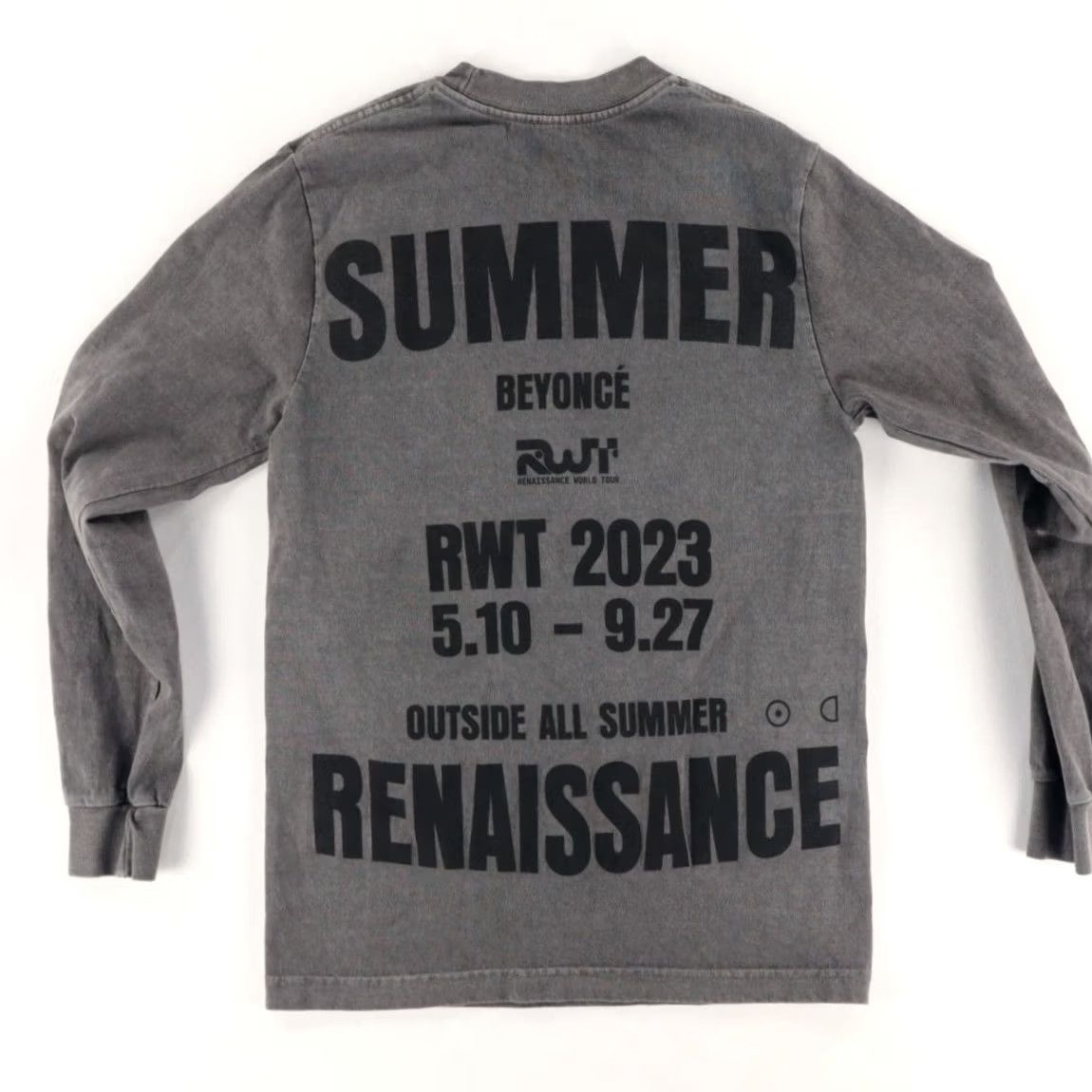 Vintage Beyonce Renaissance Summer Solid Long Sleeve T-Shirt Gray Mens S Size US S / EU 44-46 / 1 - 4 Thumbnail