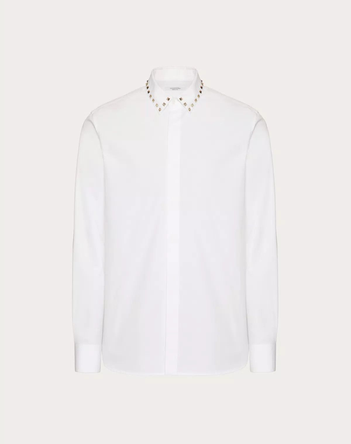 Valentino oc11z0725 Long Sleeve Cotton Shirt in White Size US L / EU 52-54 / 3 - 1 Thumbnail