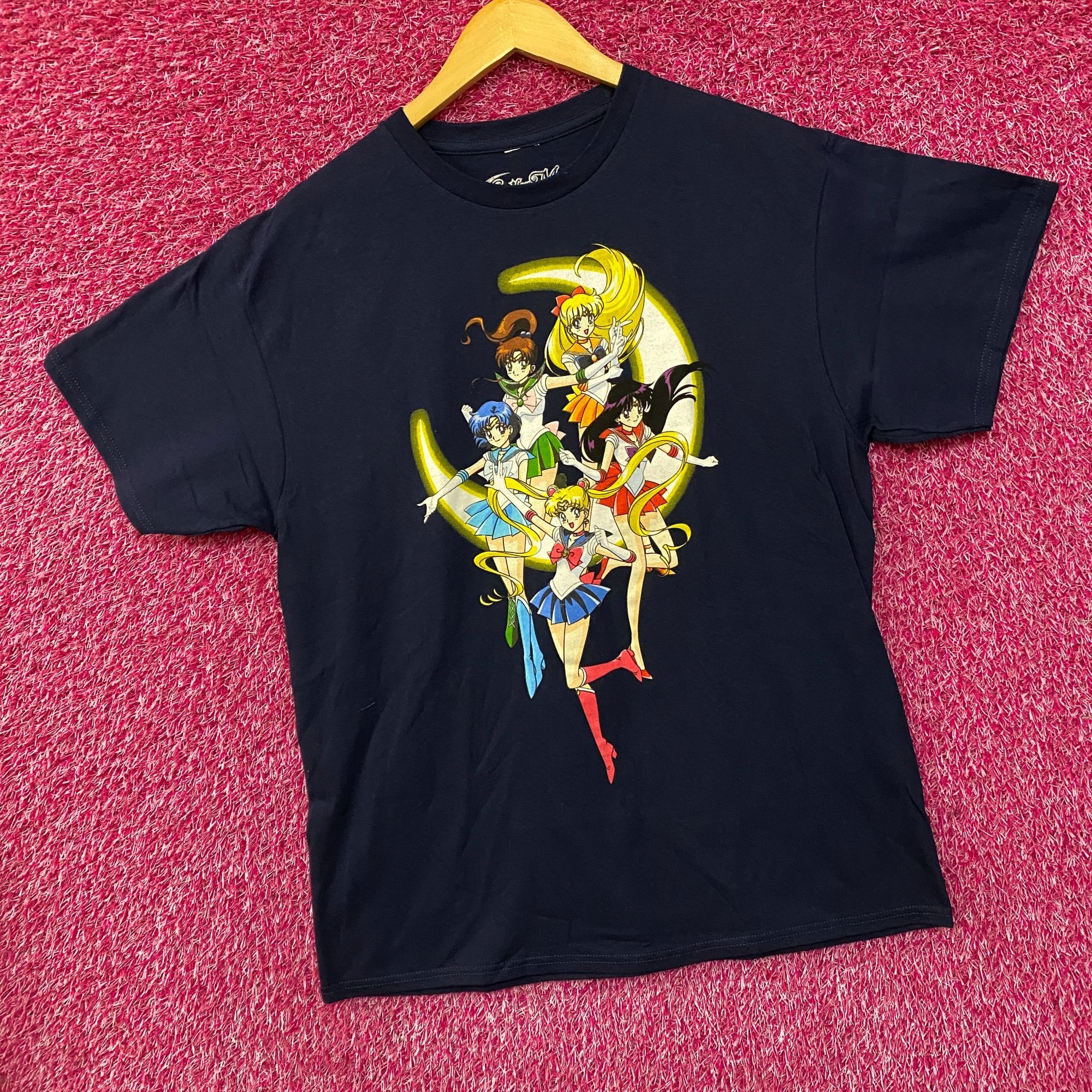 Anime Sailor Moon Sailor Scouts Anime Series Blue T-Shirt Large Size US L / EU 52-54 / 3 - 3 Thumbnail