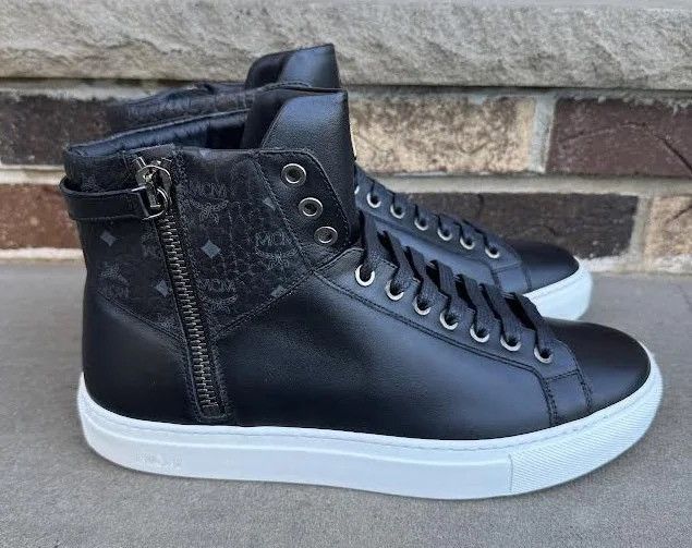 MCM MCM Black Leather Hi (Size 42) DS Size US 8.5 / EU 41-42 - 5 Thumbnail