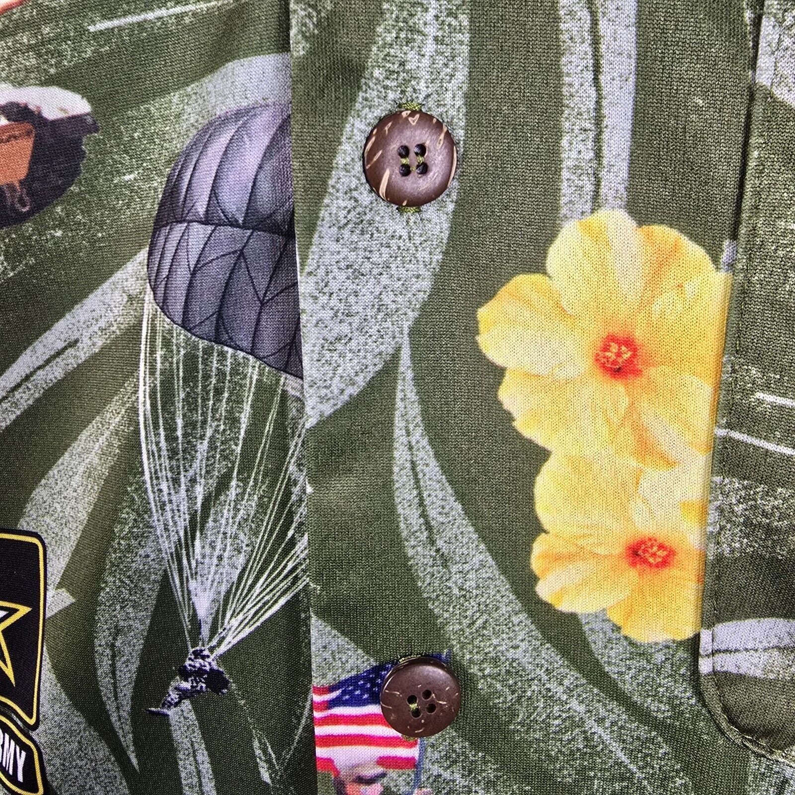 Other US Army Hawaiian AE Sport Shirt Mens Size Medium Button Up Size US M / EU 48-50 / 2 - 4 Thumbnail