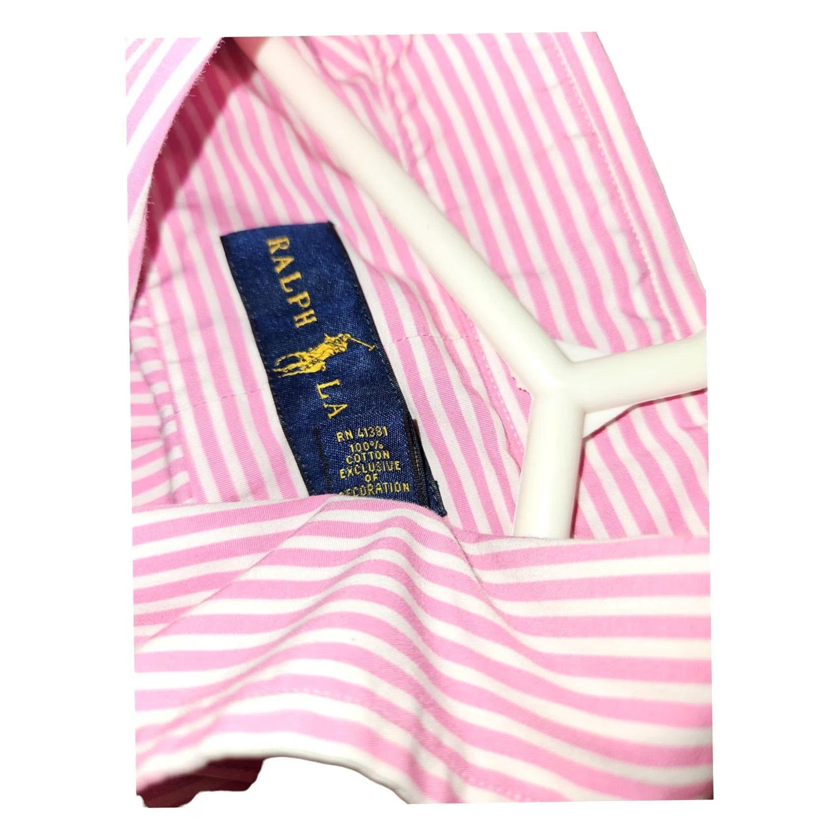 Ralph Lauren Ralph Lauren Shirt Mens XL Pink Button Down Men LongSleeve Striped Preppy Blue Pony Size US XL / EU 56 / 4 - 7 Thumbnail