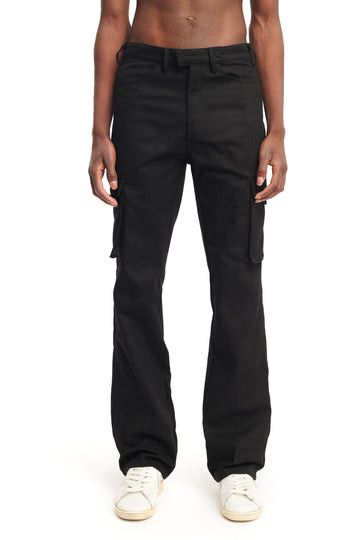 Lac Demure Ruben kone - Flared cargo pants “INK” Size US 30 / EU 46 - 5 Thumbnail