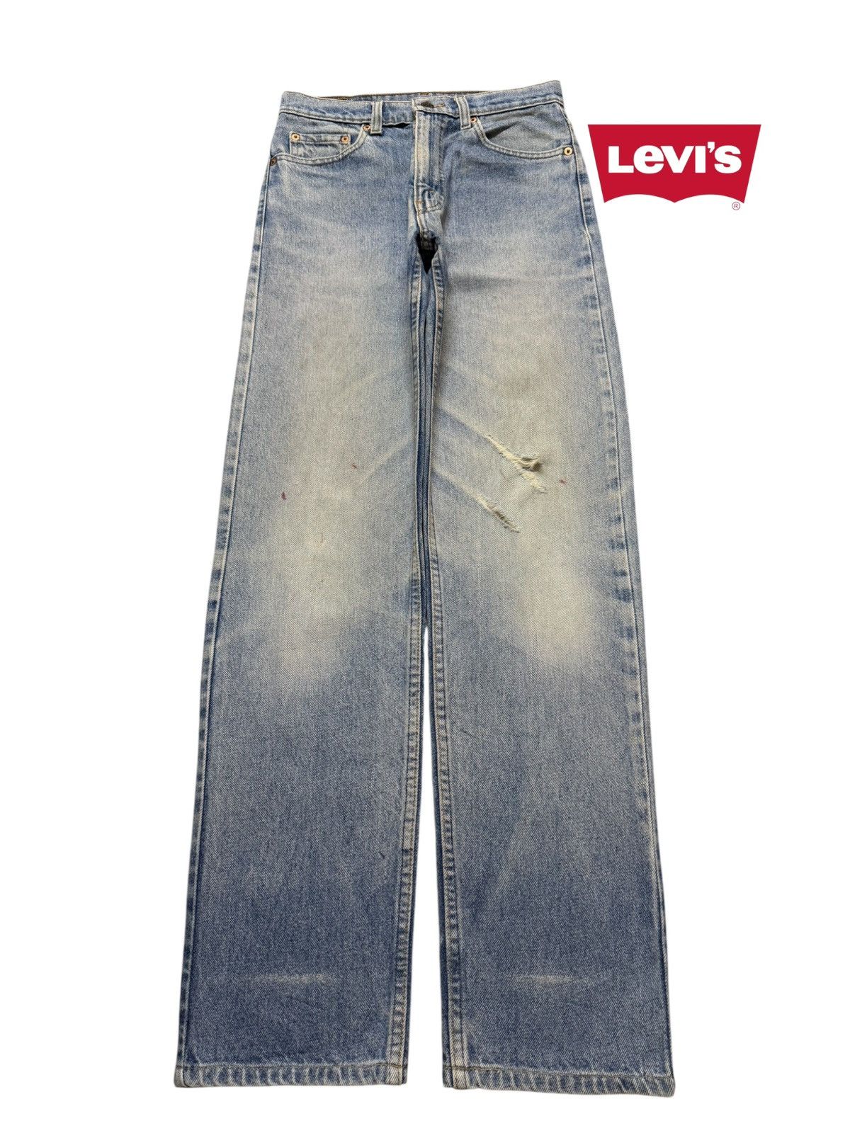 Levi's Vintage 90s Levis 510 Blue Faded Mud Wash Distressed Jeans Size US 28 / EU 44 - 1 Thumbnail