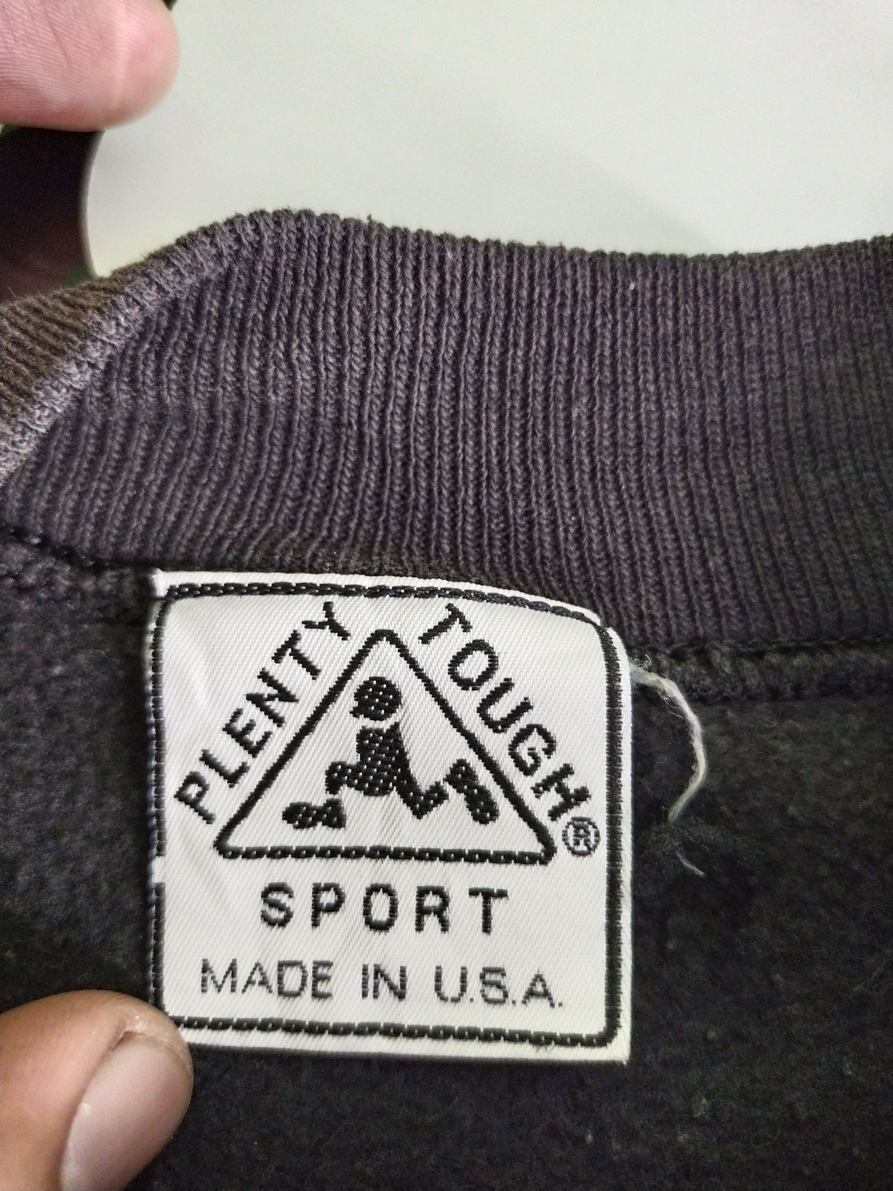 Vintage Vintage 90's Plenty Tough Sport USA Big Logo Sweatshirt Size US M / EU 48-50 / 2 - 6 Thumbnail