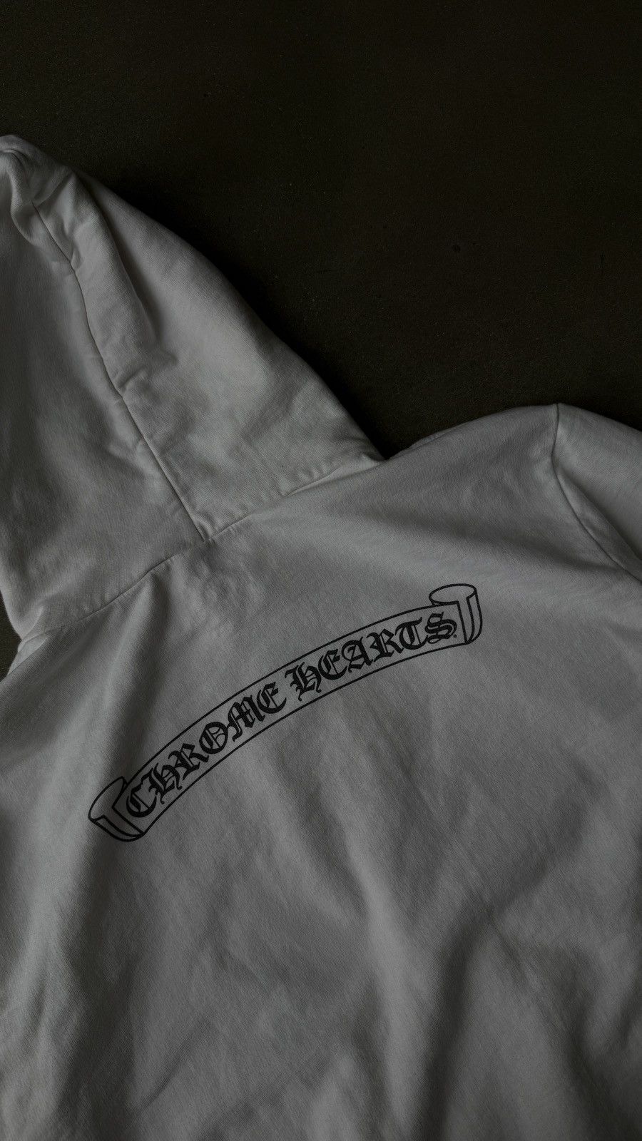 Chrome Hearts RARE! Chrome Hearts White Zip Up Banner Hoodie (XL) Size US XL / EU 56 / 4 - 4 Thumbnail