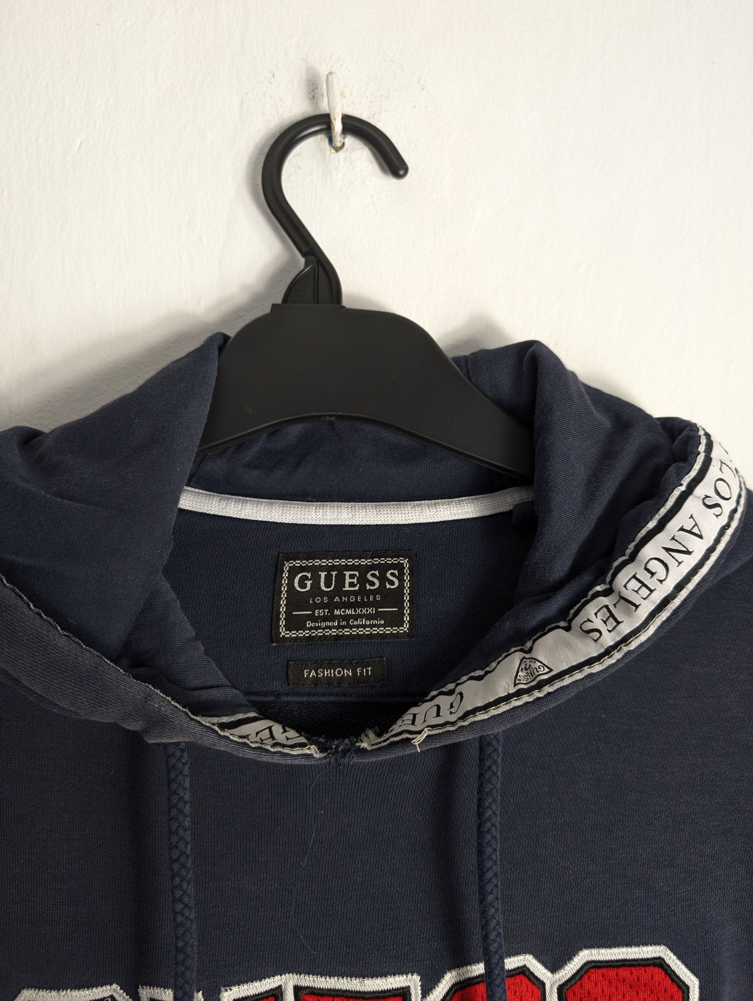 Guess Navy Guess Hoodie Logo Spellout Size US L / EU 52-54 / 3 - 4 Thumbnail