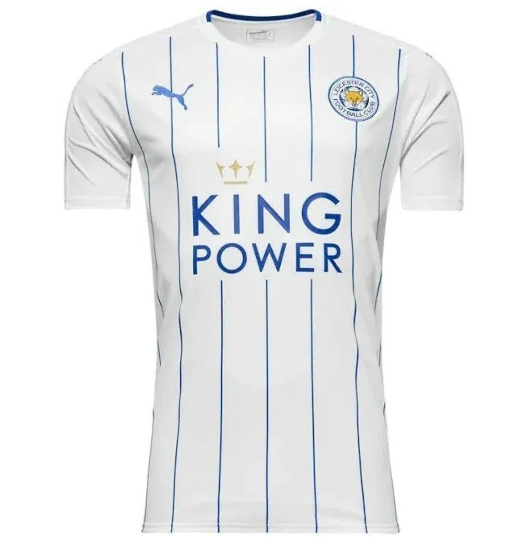 image of Puma Leicester 3Rd White Short Sleeve Jersey Size Small, Men's