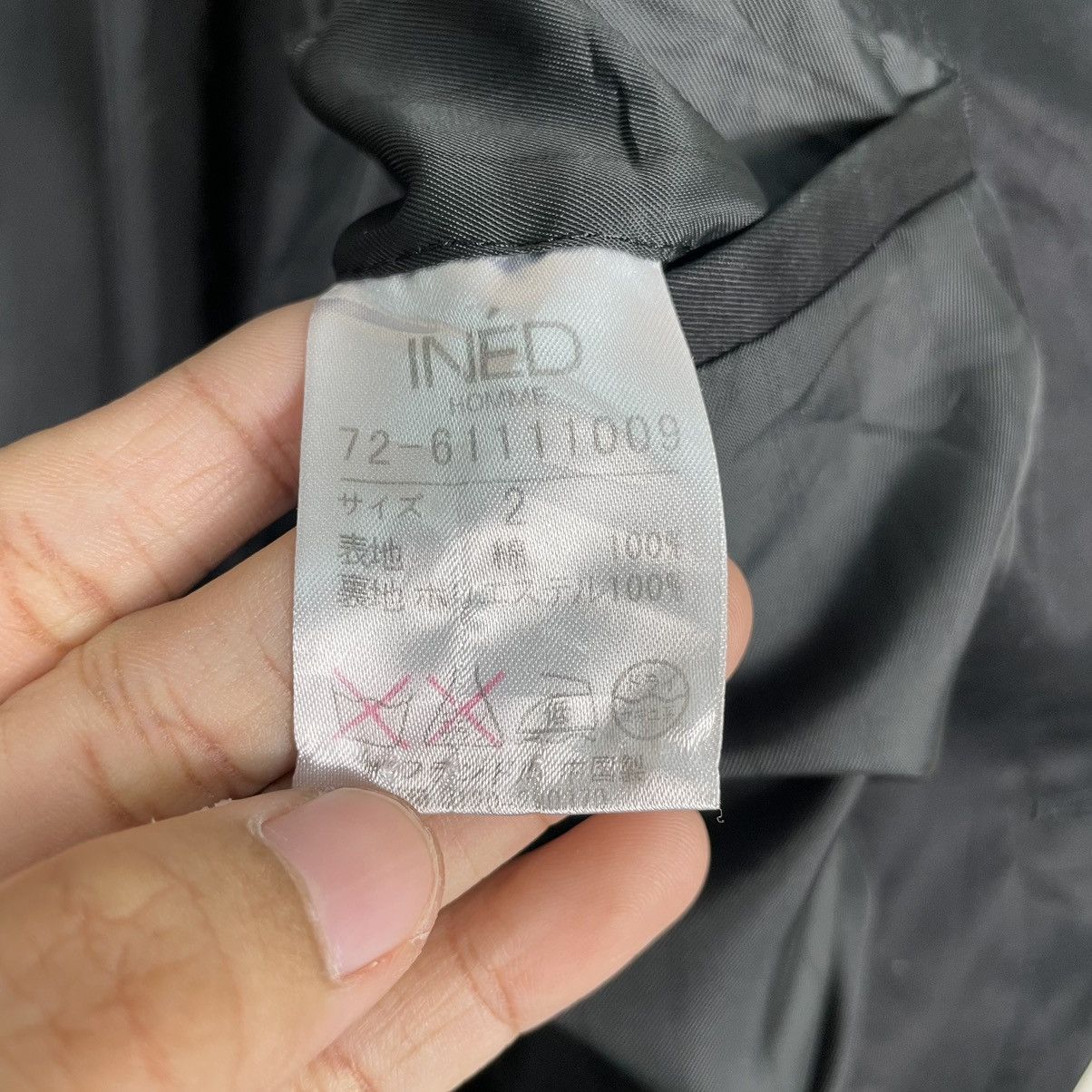 Japanese Brand × Y's for Men × Yohji Yamamoto 💥INED HOMME SMART BLACK BUTTON JACKET Size US M / EU 48-50 / 2 - 16 Thumbnail