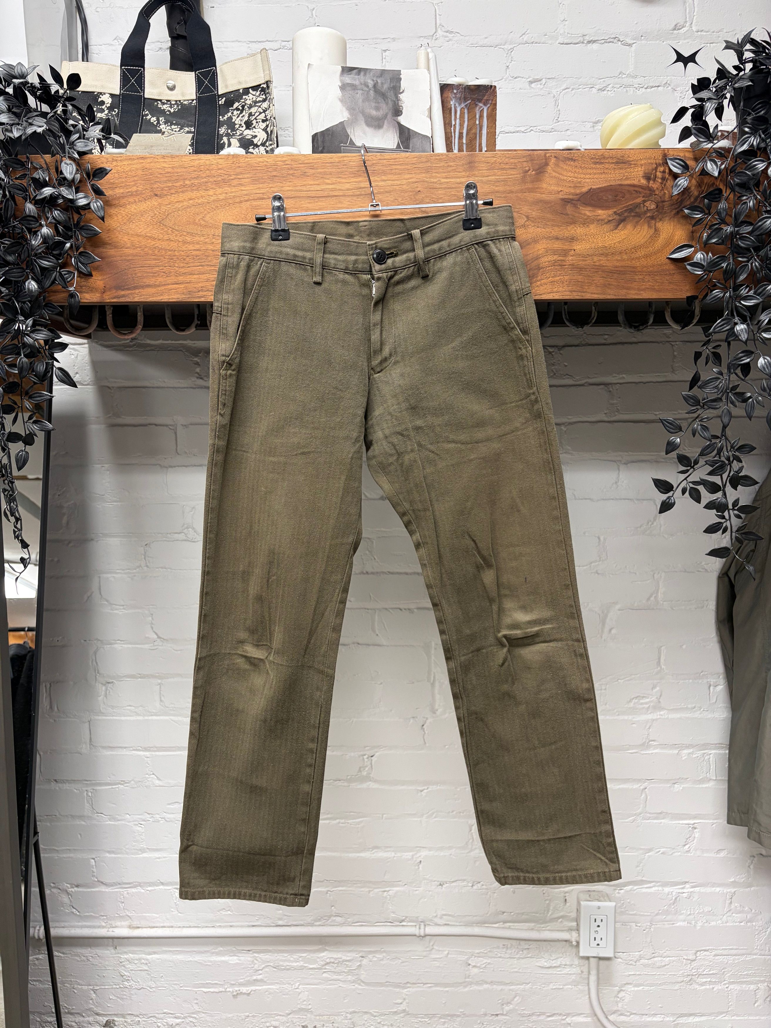 Yohji Yamamoto Yohji Yamamoto ‘Y’s’ Striped Brown Cotton Pants Size US 29 - 1 Thumbnail