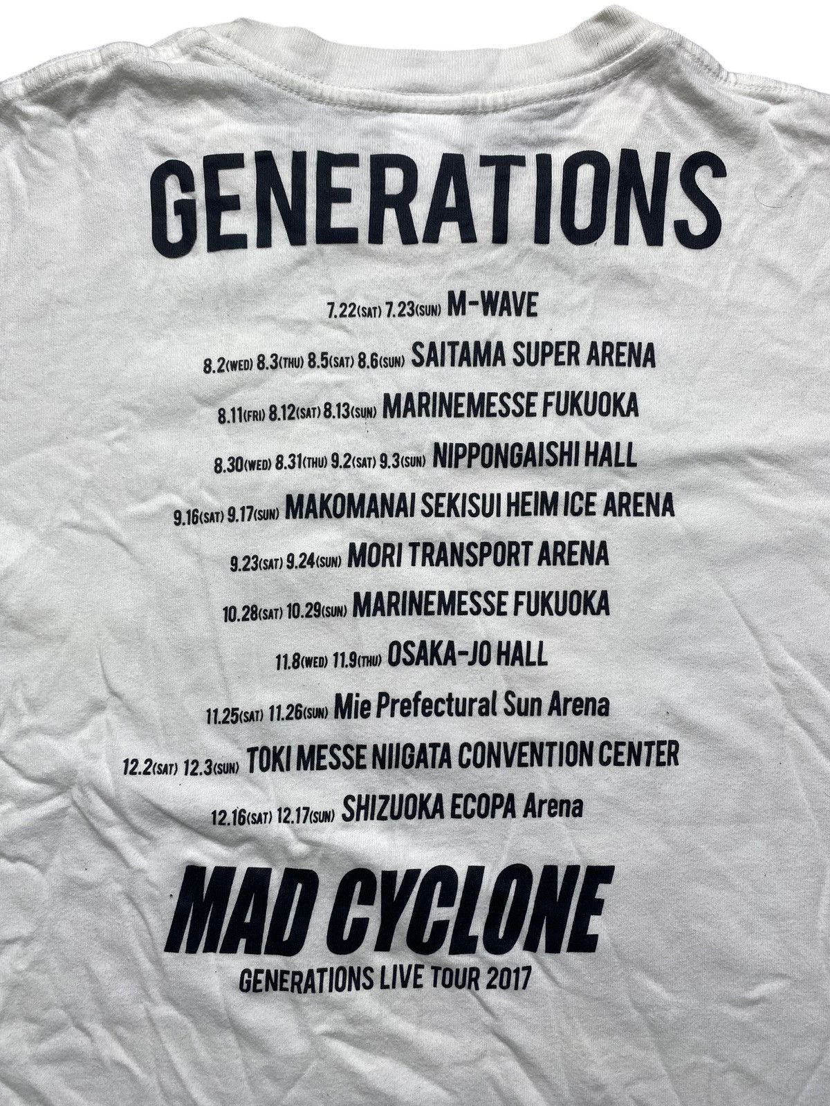 Japanese Brand VINTAGE JAPANESE BRAND BAND TEE MAD CYCLONE LIVE TOUR 2017 Size US M / EU 48-50 / 2 - 11 Thumbnail