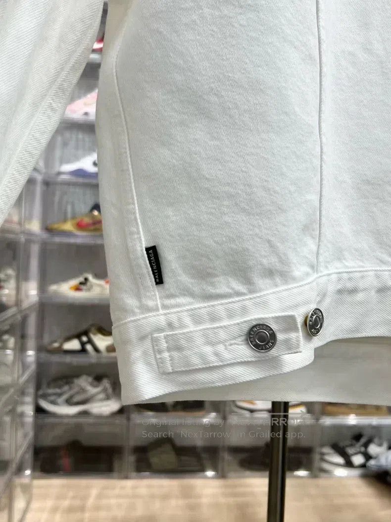 Balenciaga Letter Denim Jacket