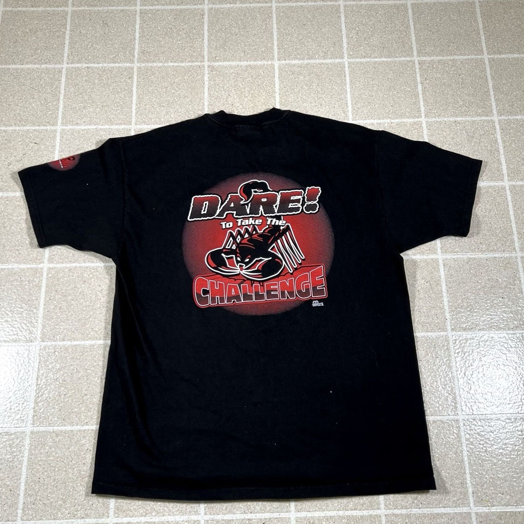 Hanes VINTAGE Hanes Beefy T-Shirt Scorpion Challenge Dart Short Sleeve XL Black Men Regular 1995 Mens / Boys? Size US XL / EU 56 / 4 - 2 Thumbnail