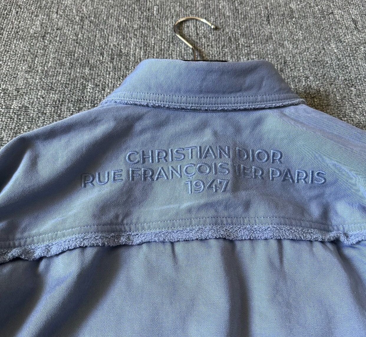 Dior Dior 24ss latest embroidered logo slogan woolen coat Size US L / EU 52-54 / 3 - 4 Thumbnail