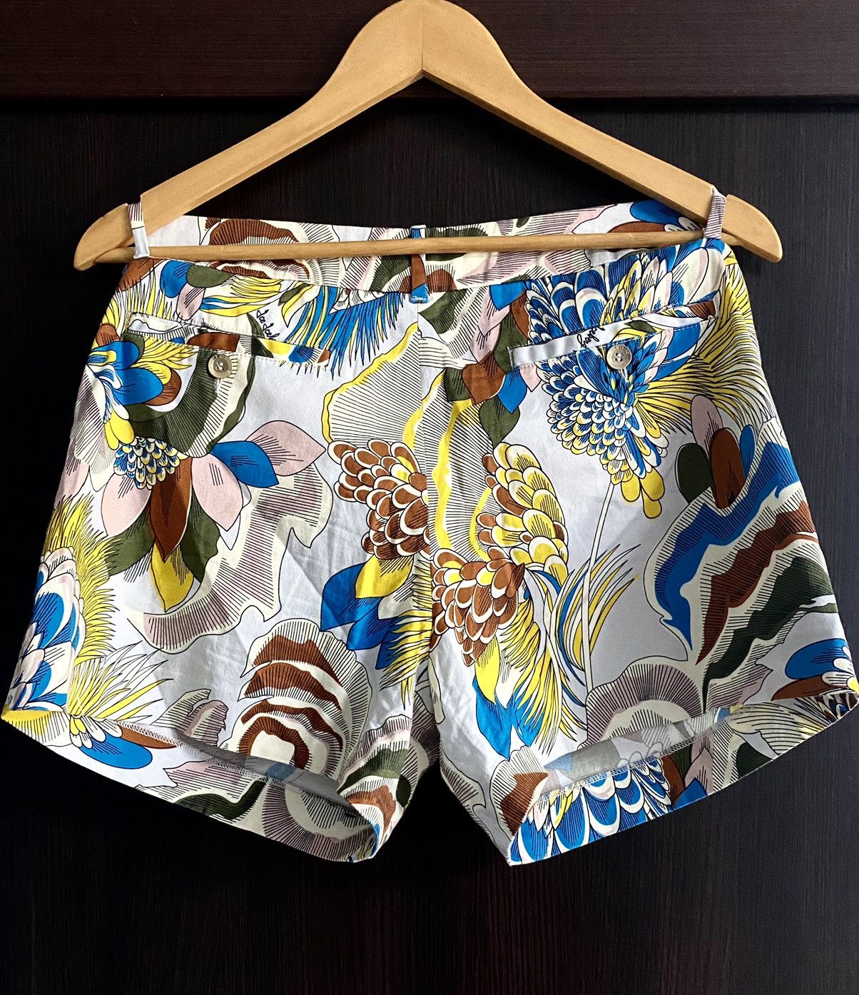 Iceberg Women’s Iceberg Full Print Floral Flower Cotton Shorts Size 28" / US 6 / IT 42 - 5 Thumbnail