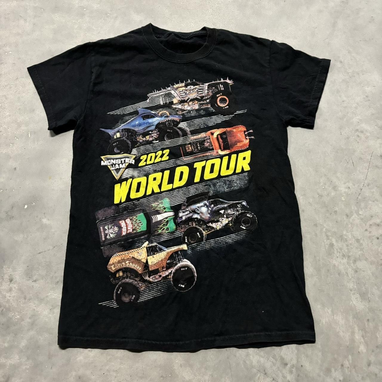 Japanese Brand × Vintage Crazy Vintage Y2K/2000s Grunge Monster Jam Grave Digger Graphic Tee! Size US S / EU 44-46 / 1 - 1 Thumbnail