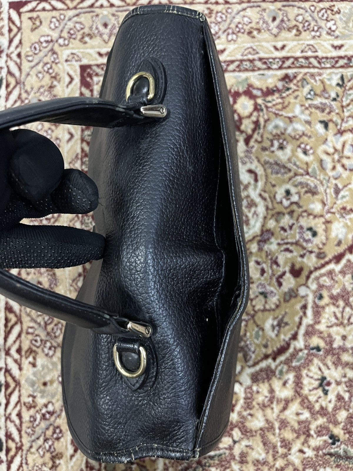 Burberry Burberry Leather Satchel Black Size ONE SIZE - 4 Thumbnail