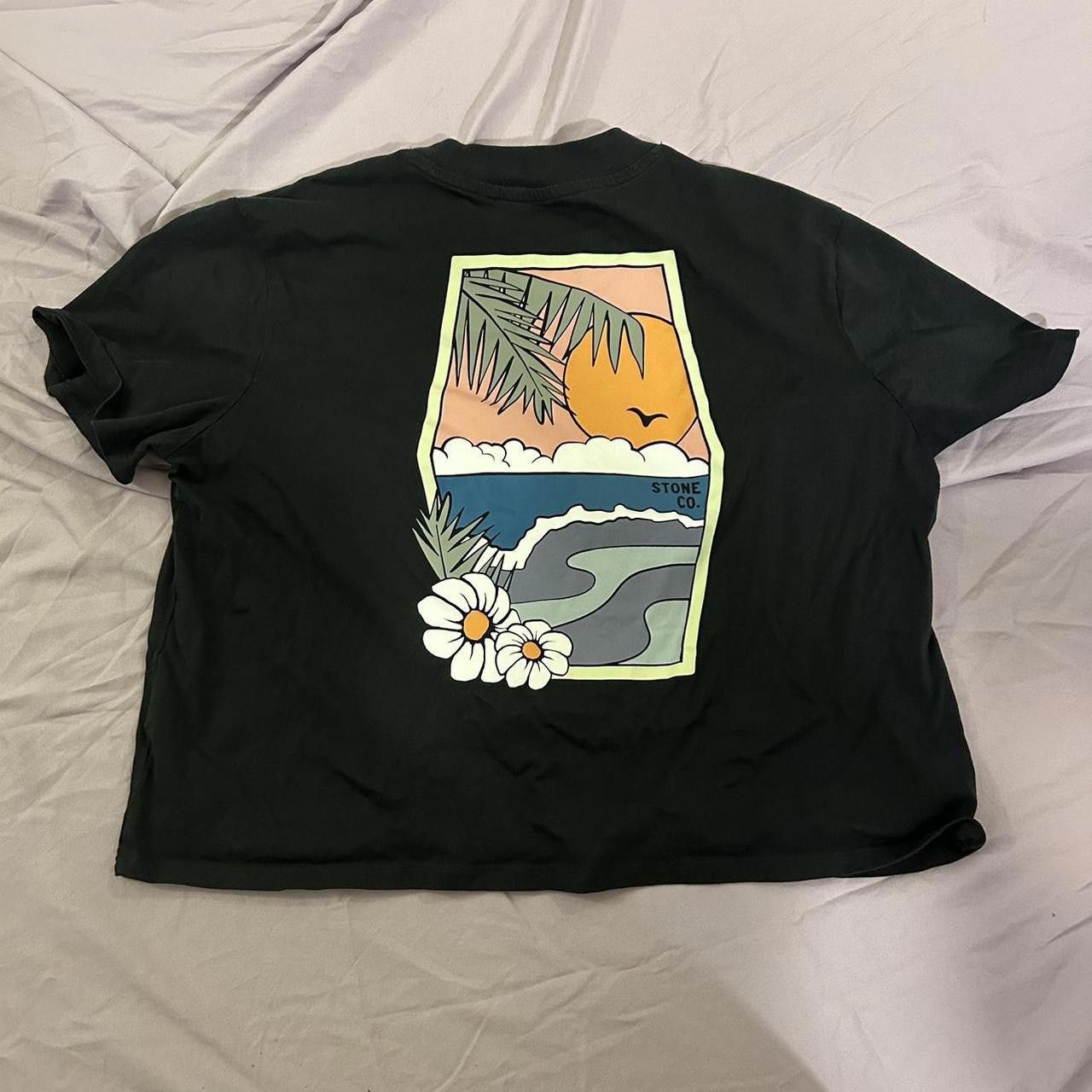 Volcom Volcom Women's Black and Multi Tshirt Size XL / US 12-14 / IT 48-50 - 2 Thumbnail