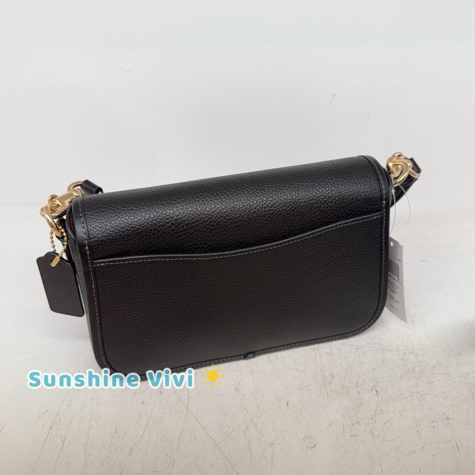 Coach NWT COACH Hadley Shoulder Bag Handbag CY683 Gold/Black Size ONE SIZE - 4 Thumbnail