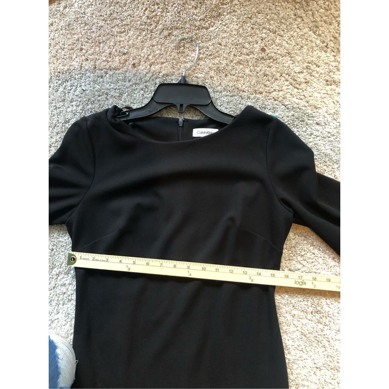 Calvin Klein Calvin Klein Women’s Elegant Black Flare Sleeve Striped Mesh Size M / US 6-8 / IT 42-44 - 8 Thumbnail