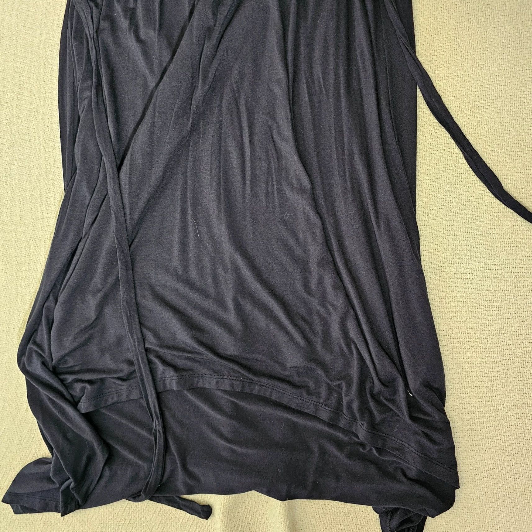 Vintage Ann Taylor A-Line Dress Medium Tall Sleeveless Navy Blue Bohemian Stretch Casual Womens Size M / US 6-8 / IT 42-44 - 7 Thumbnail