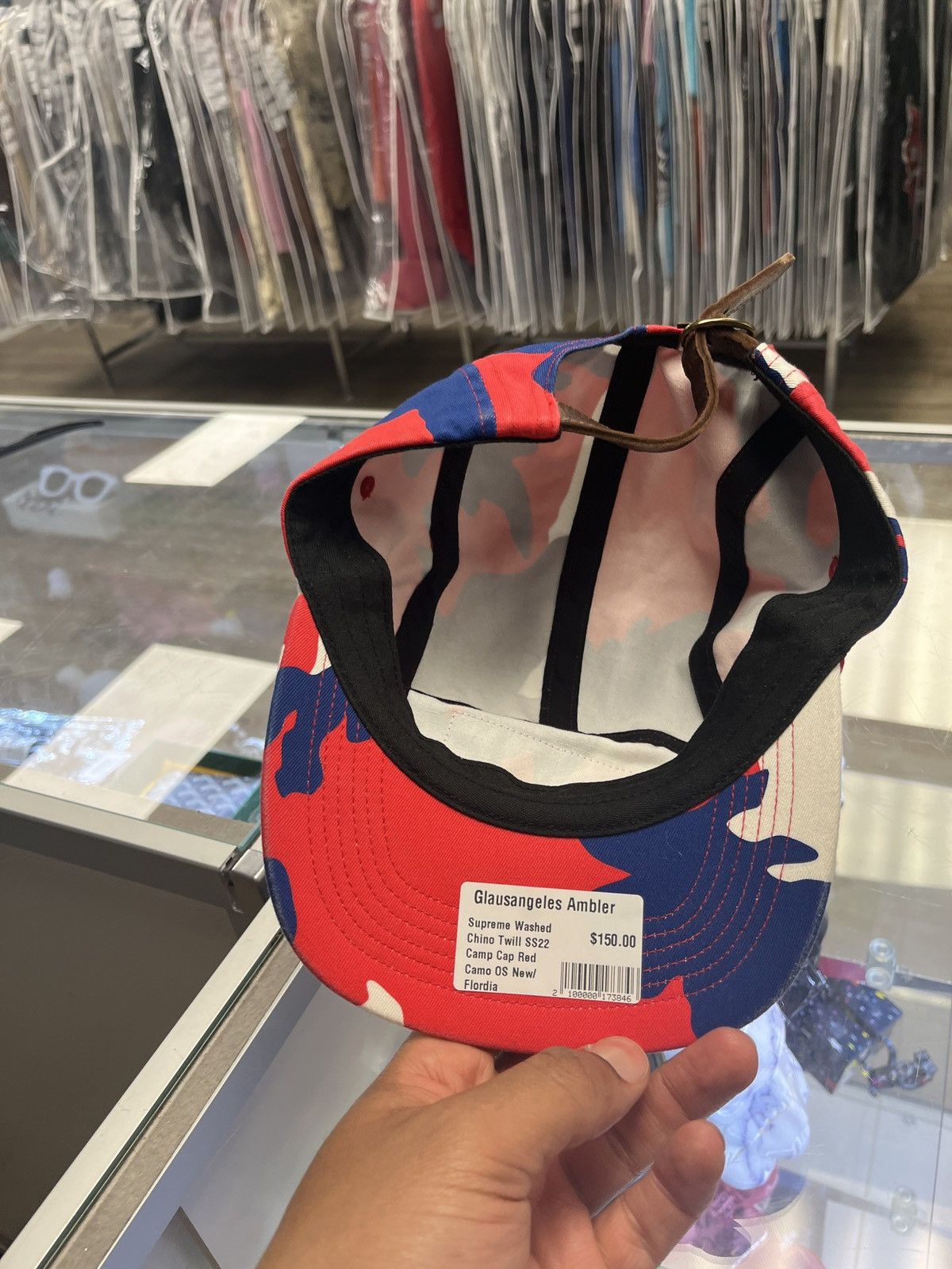 Supreme Supreme Camo Camp Cap red blue camo Size ONE SIZE - 2 Thumbnail