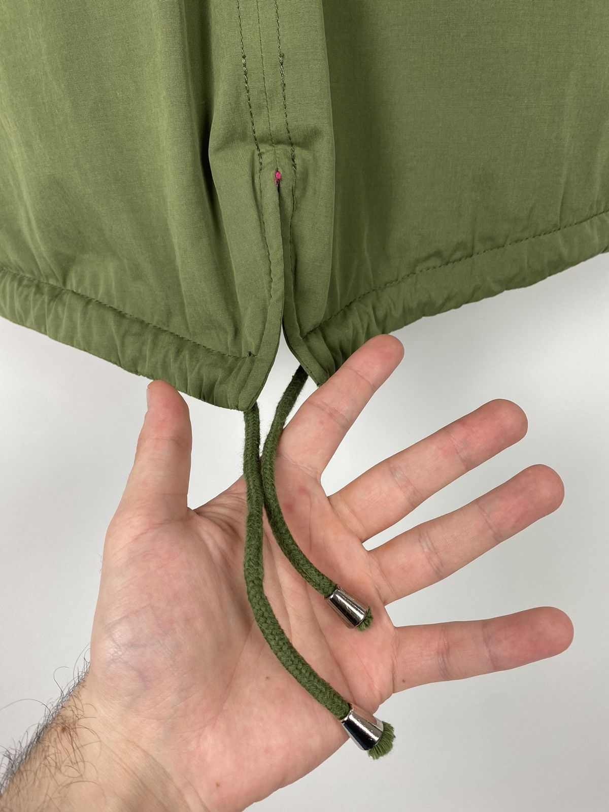 Balmain Balmain Paris Army Green Pink Fur Fishtail Parka Size XL / US 12-14 / IT 48-50 - 15 Thumbnail