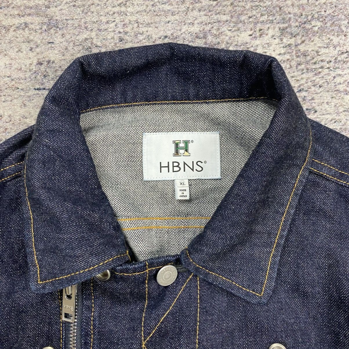 Japanese Brand Hbns bikers denim jacket Size US XL / EU 56 / 4 - 7 Thumbnail