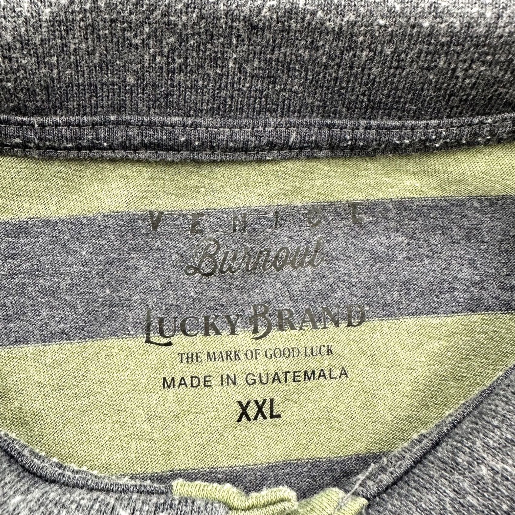 Lucky Brand Lucky Brand Venice Polo Shirt Men 2XL Striped Multicolor Cotton Polyester Short Sleeve Golf Preppy Shirt Mens Size US XXL / EU 58 / 5 - 3 Thumbnail