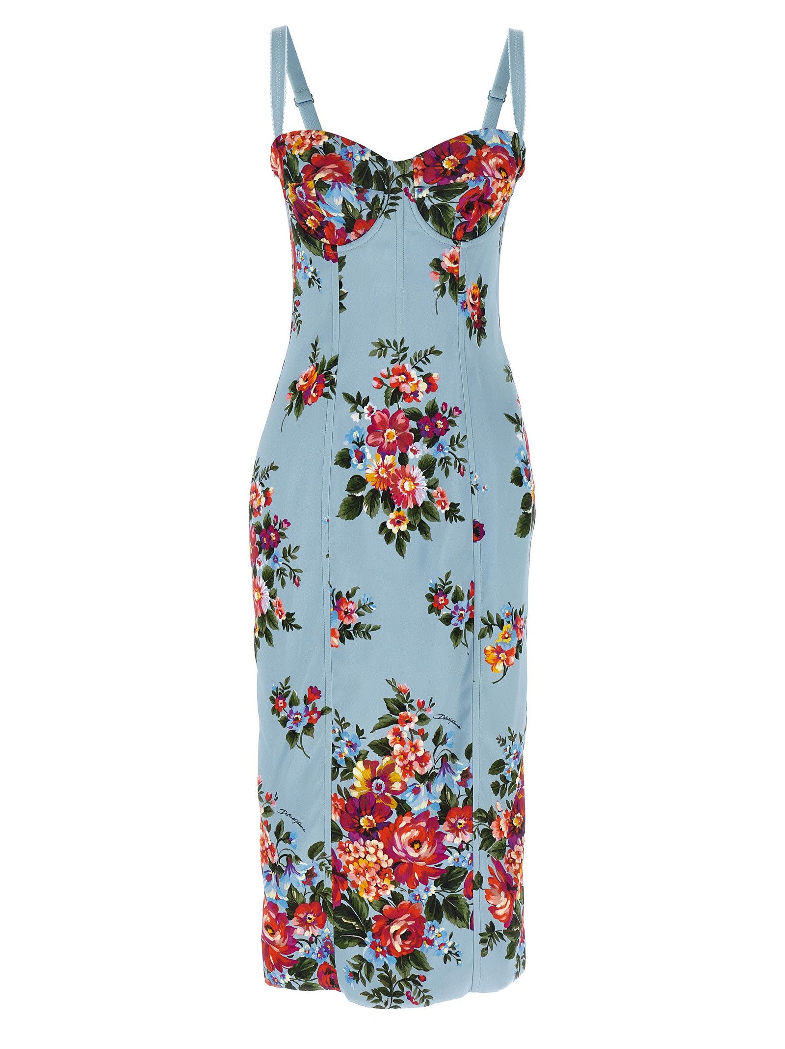 Dolce & Gabbana 'Mazzo di Fiori' print dress Size M / US 6-8 / IT 42-44 - 1 Thumbnail