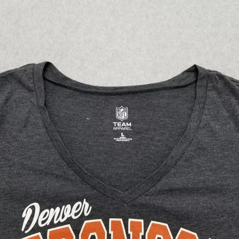 NFL Denver Broncos Shirt Womens Large Short Sleeve Casual NFL Size L / US 10 / IT 46 - 4 Thumbnail