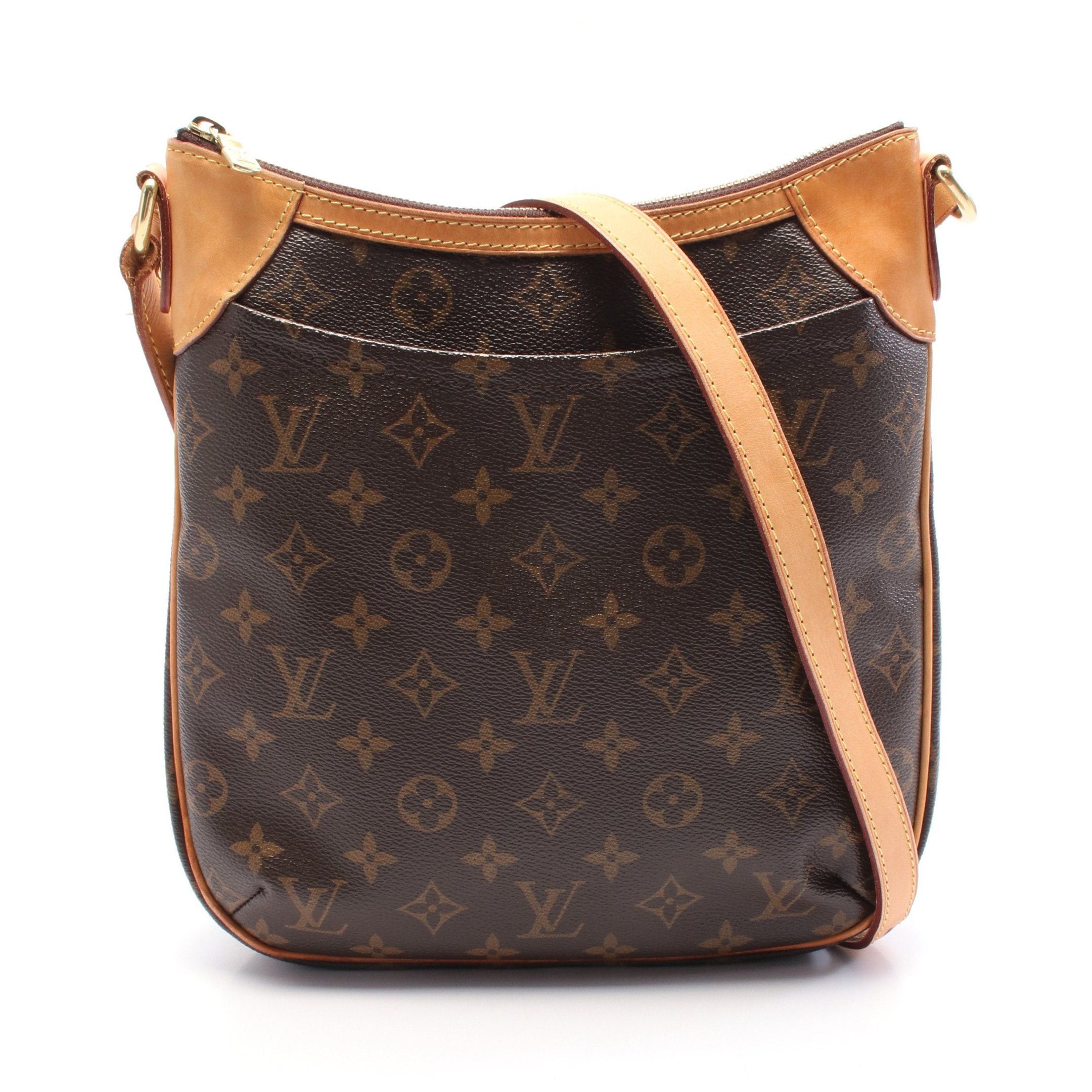 Louis Vuitton Louis Vuitton Odeon Pm Monogram Shoulder Bag Leather Brown Size ONE SIZE - 1 Thumbnail