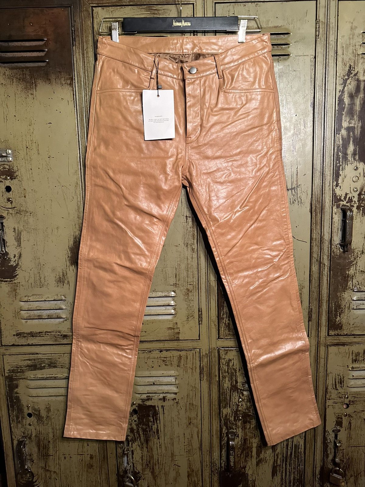 Rick Owens NWT Rick Owens Slim Fit Leather Pant Size US 34 / EU 50 - 1 Thumbnail