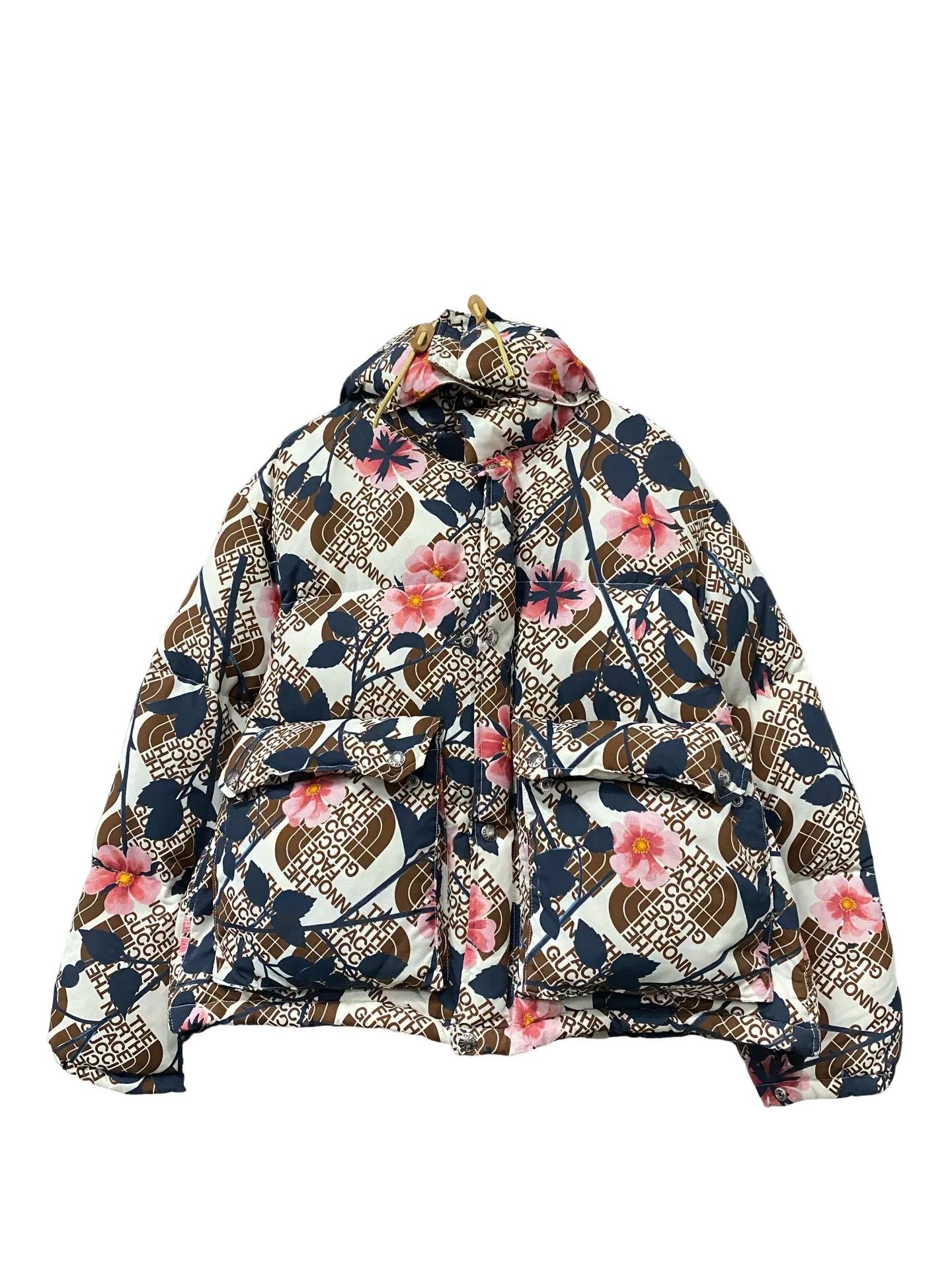 Gucci × The North Face Gucci x The North Face Floral Puffer Jacket XXS Size US XXS / EU 40 - 1 Thumbnail