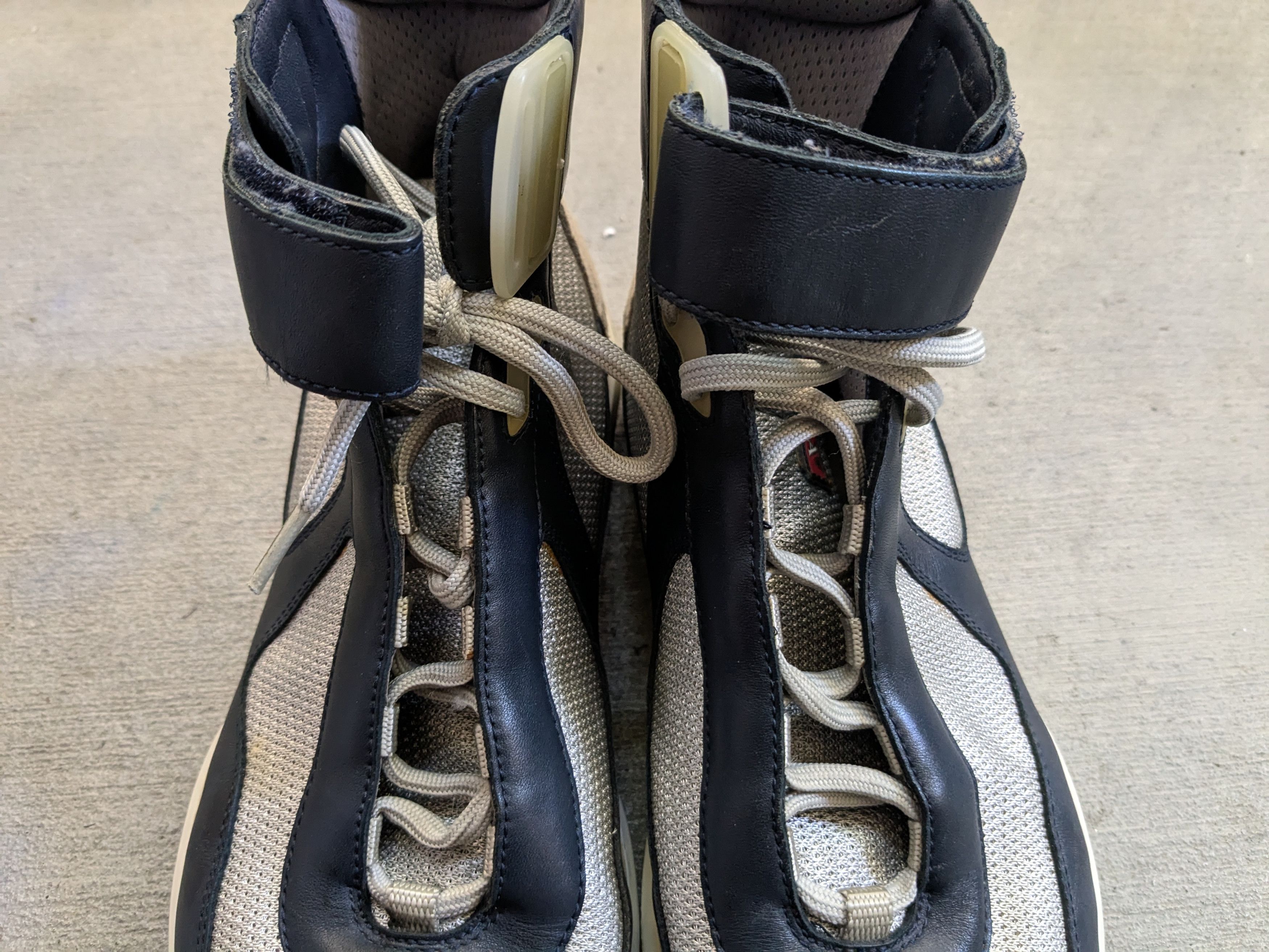 Prada Prada America's Cup Navy 9 High Tops Silver Leather Size US 9 / EU 42 - 4 Thumbnail