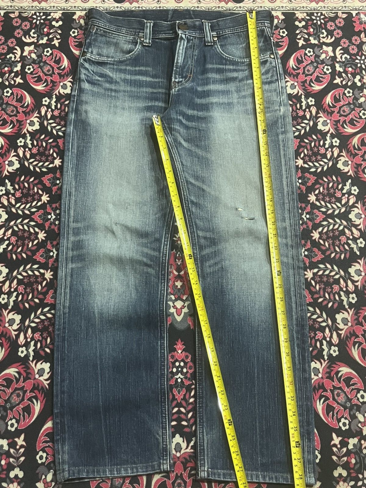 Wrangler Vintage Wrangler Blue Faded Washed Straight Leg Jeans Size US 30 / EU 46 - 11 Thumbnail