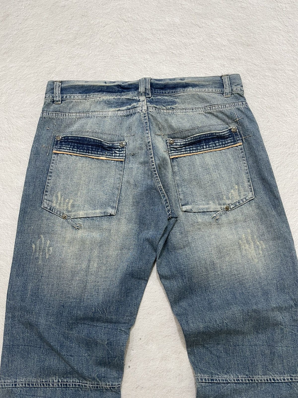 Number (N)ine 2000s Archival Japanese Denim Washed Y2K Hysteric Ifsix LGB Size US 34 / EU 50 - 8 Thumbnail