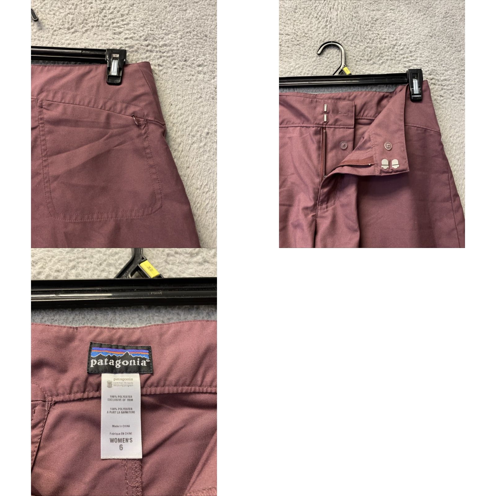 Patagonia PATAGONIA Shorts Women 6 Regular Brown 8" Inseam Polyester Zip Activewear Hiking, Walking 8.5 in Size 28" / US 6 / IT 42 - 8 Thumbnail