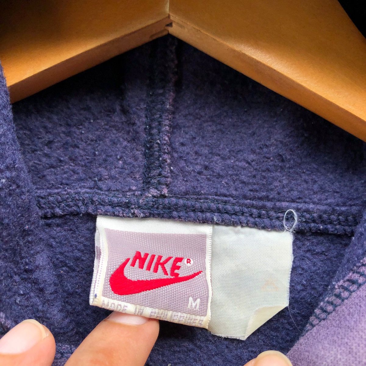 Nike Vintage sunfaded NIKE small logo boxy hoodie Size US M / EU 48-50 / 2 - 7 Thumbnail