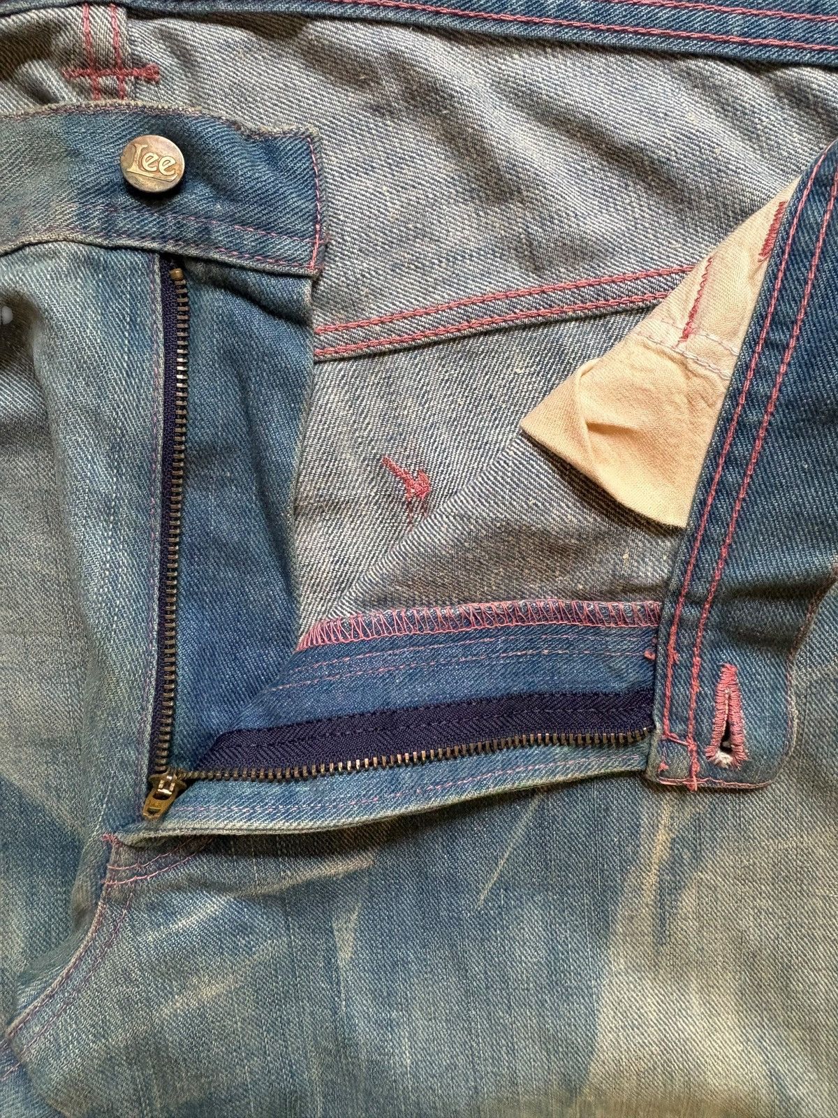 Lee × Takeo Kikuchi Vintage Japan Lee x Takeo Kikuchi Rusty Mud Wash Loose Jeans Size US 36 / EU 52 - 9 Thumbnail
