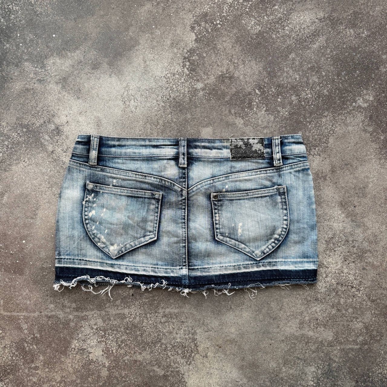 Hysteric Glamour Madonna Y2K Glam Vintage Sexy Denim Mini Skirt Size 28" / US 6 / IT 42 - 2 Thumbnail
