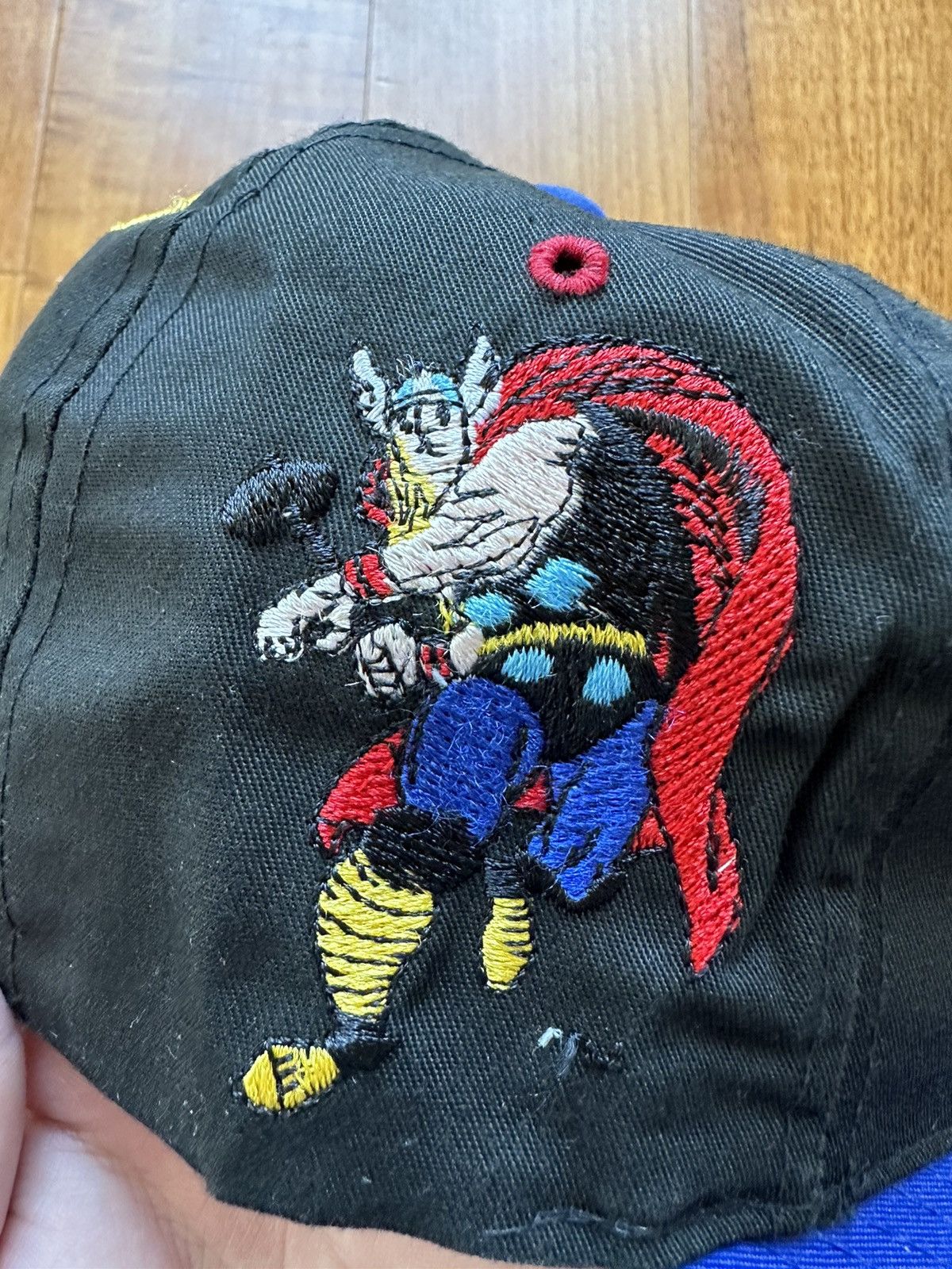 Vintage Vintage 90s American Needle Almighty Thor Toon Blockhead Hat Size ONE SIZE - 6 Thumbnail