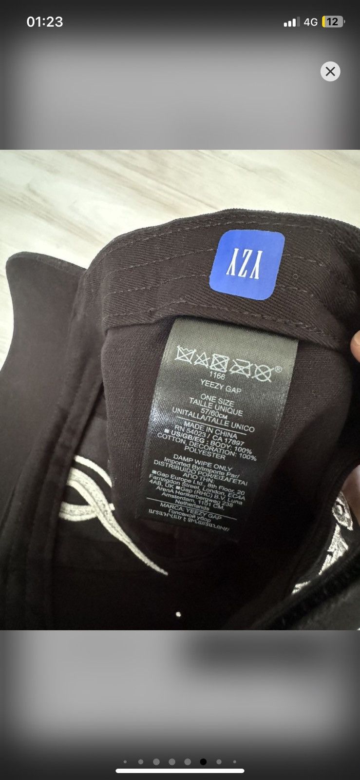 Gap × Kanye West YZY GAP Flame Cap by Kanye West (Brand New) Size ONE SIZE - 7 Thumbnail