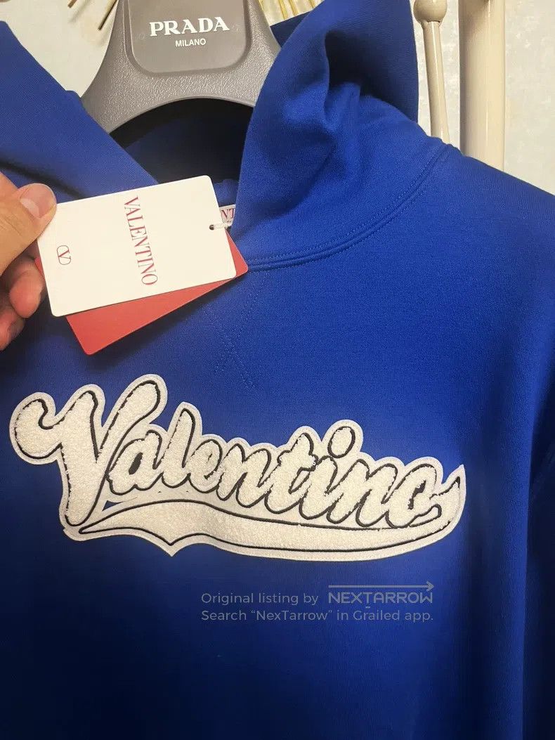 Valentino Valentino Blue hooded sweatshirt Size US L / EU 52-54 / 3 - 3 Thumbnail