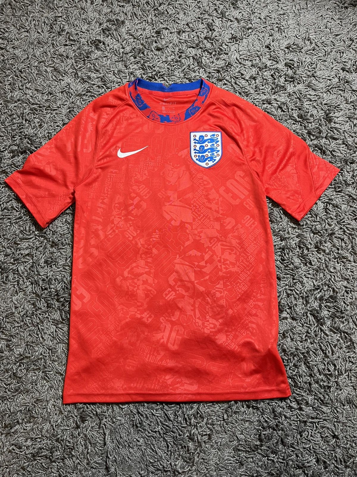 Nike |S|NIKE ENGLAND FOOTBALL TEAM 2019/20 SOCCER FOOTBALL JERSEY Size US S / EU 44-46 / 1 - 1 Thumbnail